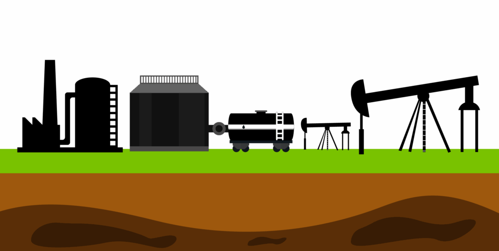vecteezy petroleum production using pump jack mine silhouette vector 9665160